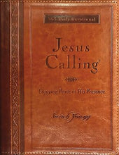Jesus Calling (Deluxe Edition) Large Print-Tan LeatherSoft