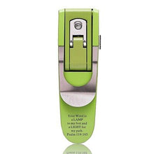 Booklight-Hydraulic-Psalm 119:105-Green