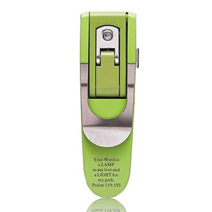 Booklight-Hydraulic-Psalm 119:105-Green