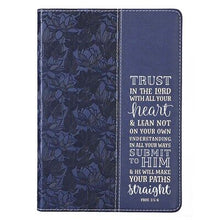 Journal-Classic LuxLeather-Trust In The Lord-Navy