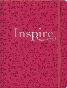 NLT Inspire Bible  Filament Enabled Edition-Pink Peony Hardcover LeatherLike