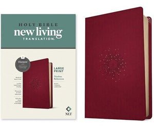 NLT Large Print Thinline Reference Bible/Filament Enabled Edition-Berry LeatherLike