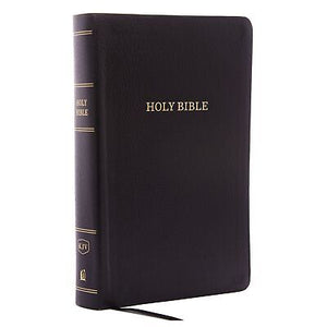 KJV Personal Size Giant Print Reference Bible (Comfort Print)-Black Bonded Leather