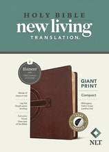 NLT Compact Giant Print Bible/Filament Enabled Edition-Mahogany Celtic Cross LeatherLike Indexed