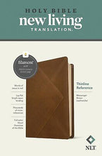 NLT Thinline Reference Bible  Filament Enabled Edition-Messenger Brown LeatherLike