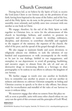Card-Church Covenant-Pocket Card (Pack Of 100)