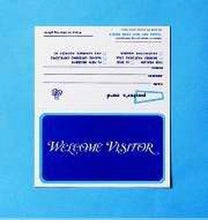 Visitor Card-Welcome Visitor (#WV-7) (Pack of 100)