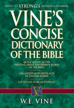 Vine's Concise Dictionary Of The Bible