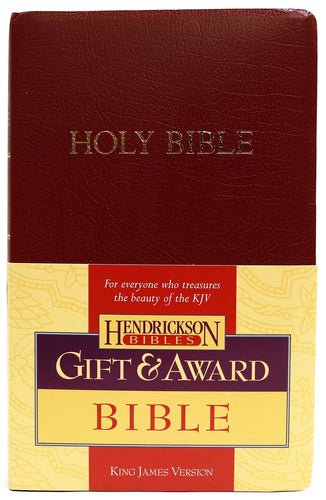 KJV Gift And Award Bible-Burgundy Flexisoft