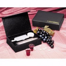 Communion-Remembrance Portable-Black LeatherLook (25 Cups)