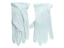 Gloves-Usher Solid White Cotton-XLG