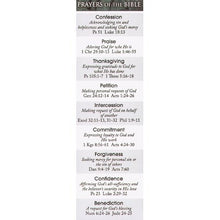 Bookmark-Prayers Of The Bible (Pack Of 25)