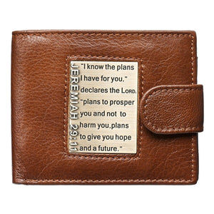 Wallet-Genuine Leather-I Know The Plans-Brown