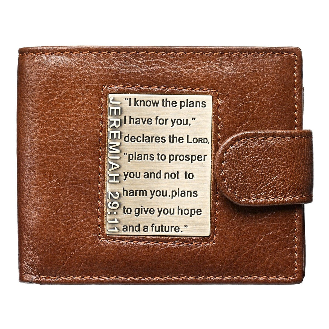 Wallet-Genuine Leather-I Know The Plans-Brown