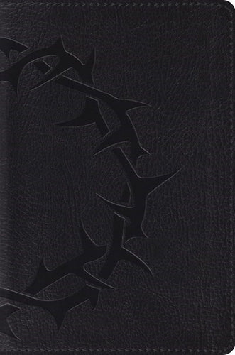 ESV Compact Bible-Charcoal Crown Design TruTone