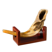 Shofar Holder-Wood For Size B & Up Ram Horns (#1215)