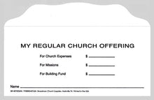 Offering Envelope-My Regular Church Offering 3 Fund Weekly (Bill-Size) (Pack Of 100)