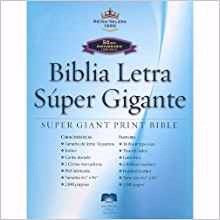 Spanish-RVR 1960 Super Giant Print Bible-Black Bonded Leather Indexed