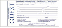 Guest Card-w/Name Tag (Pack Of 100)