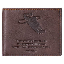 Wallet-Genuine Leather-Wings Like Eagles-Brown
