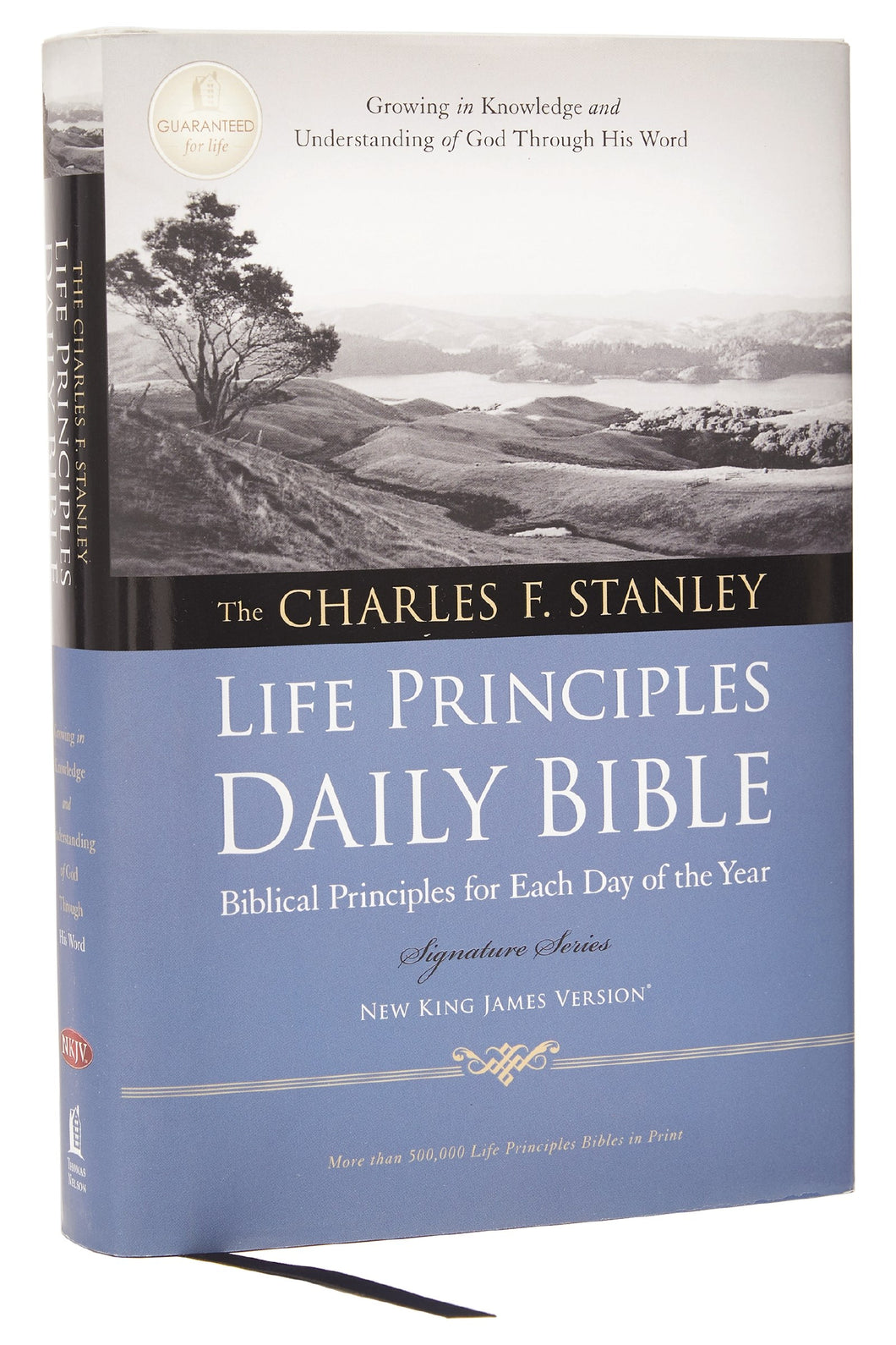 NKJV Charles Stanley Life Principles Daily Bible-Hardcover