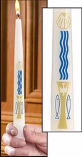 Candle-Baptismal-Baptism By Water-7/8" x 10"