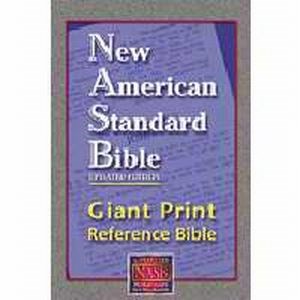 NASB 1995 Giant Print Reference Bible-Burgundy Leathertex