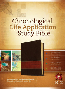 NLT Chronological Life Application Study-Brown/Tan TuTone