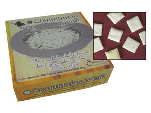 Communion-Baked Unleavened Hard Bread-Square (Pack Of 500) (White Box)
