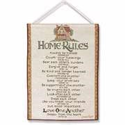 """Bannerette-Home Rules (Tapestry) (13"""" x 18"""")                                                                            """