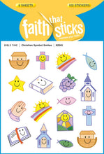 Sticker-Christian Symbol Smiles (6 Sheets) (Faith That Sticks)