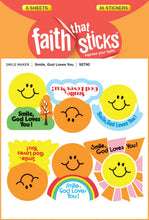 Sticker-Smile  God Loves You (6 Sheets) (Faith That Sticks)
