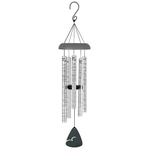Wind Chime-Sonnet-23rd Psalm-Silver/Brown (30