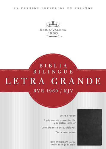 RVR 1960/KJV Large Print Bilingual Bible-Hardcover (Repack)