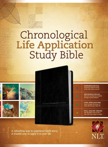 NLT Chronological Life Application Study Bible-Black/Onyx TuTone