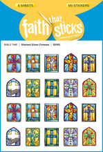 Sticker-Stained Glass Crosses (6 Sheets) (Faith That Sticks)