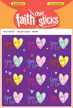 Sticker-You Are Loved (6 Sheets) (Faith That Sticks)