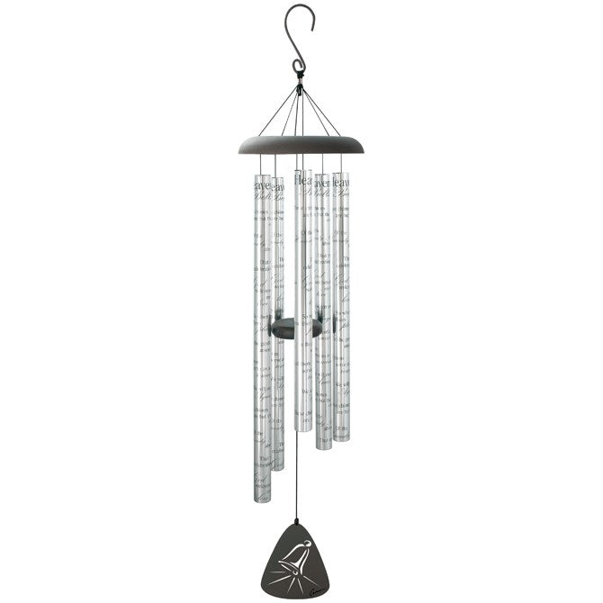 Wind Chime-Sonnet-Heavenly Bells-Bereavement-Silver/Black (44