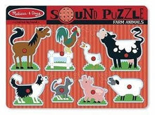 Puzzle-Farm Animals Sound Puzzle (8 Pieces) (Ages 2+)