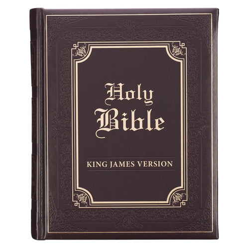 KJV Family Bible-Brown Faux Leather Hardcover