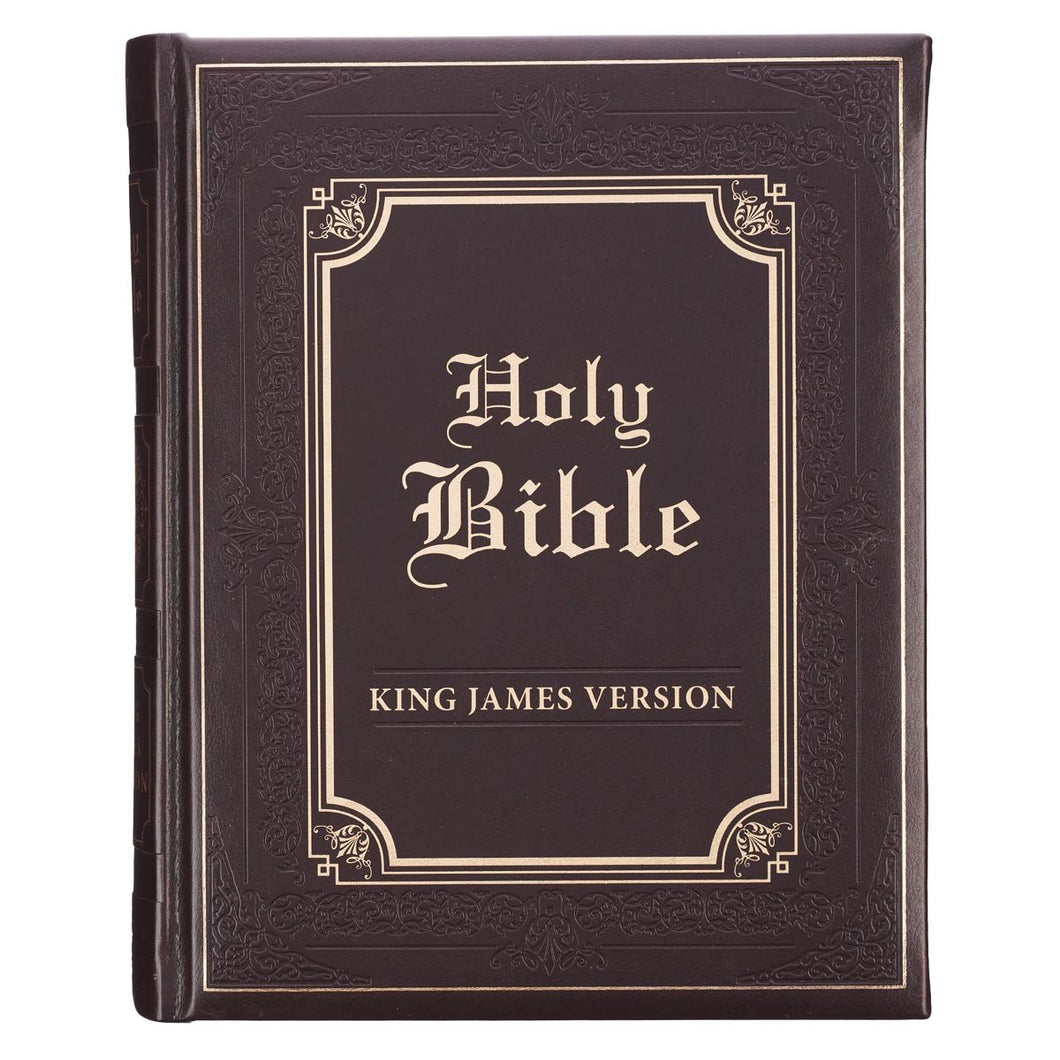 KJV Family Bible-Brown Faux Leather Hardcover