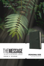 The Message/Personal Size Bible (Numbered Edition)-Black Wave LeatherLook