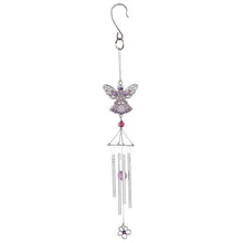 Wind Chime-Pewterworks-Purple Angel (19.25")
