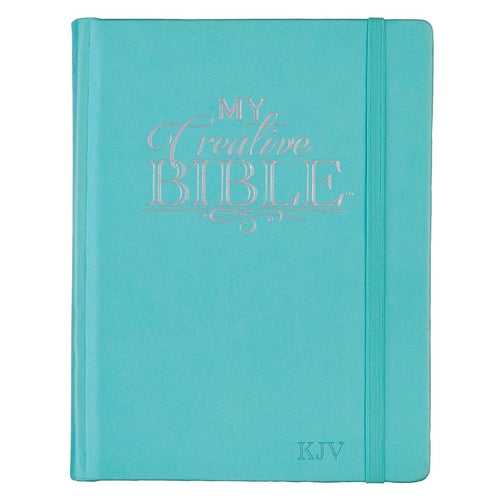 KJV My Creative Bible-Teal Faux Leather Hardcover