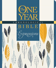 NLT The One Year Chronological Bible Creative Expressions-Deluxe Blue Hardcover