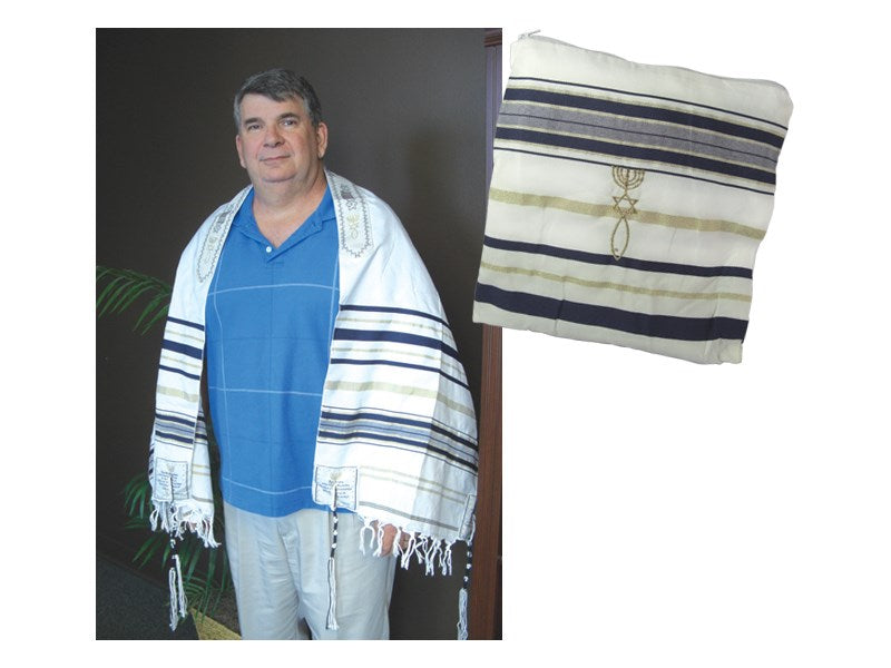 Tallit-Prayer Shawl-Navy (72
