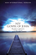 NIV Gospel Of John Reader's Edition/Large Print (Blue Pier)-Softcover