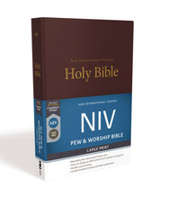 NIV Pew And Worship Bible/Large Print-Burgundy Hardcover