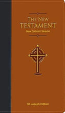 NCB St. Joseph Edition Pocket Size New Testament-Brown Dura-Lux Imitation Leather
