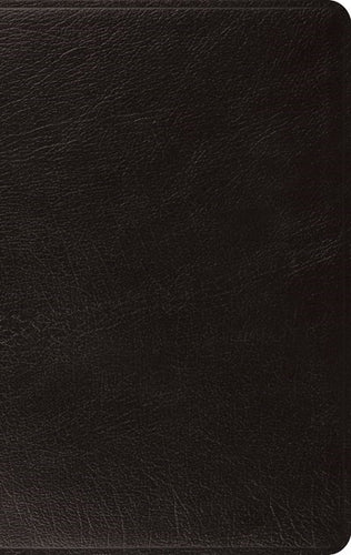 ESV Large Print Thinline Bible-Black Genuine Leather